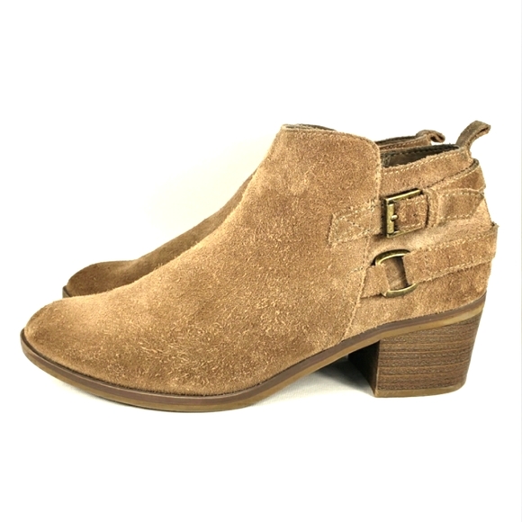 Sonoma Sonya Taupe Suede, Western Style, Heeled Bootie. Women's Size 7.5M - Picture 2 of 11